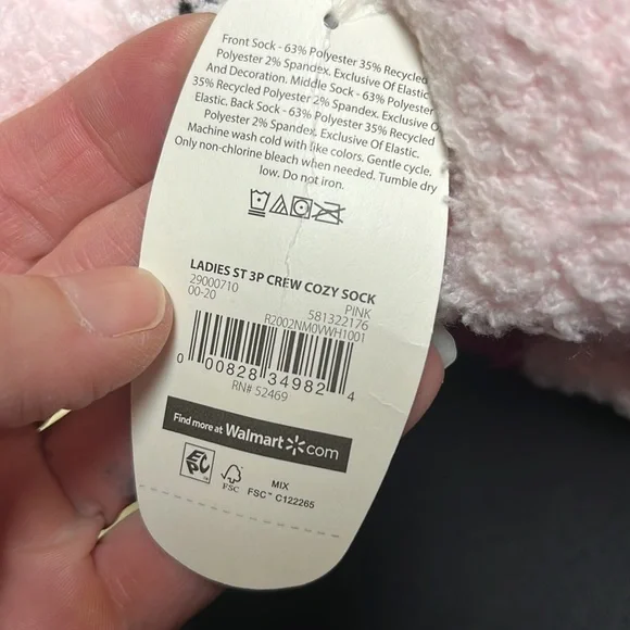 New three pack, secret, treasures, cozy, crew socks - Picture 4 of 10